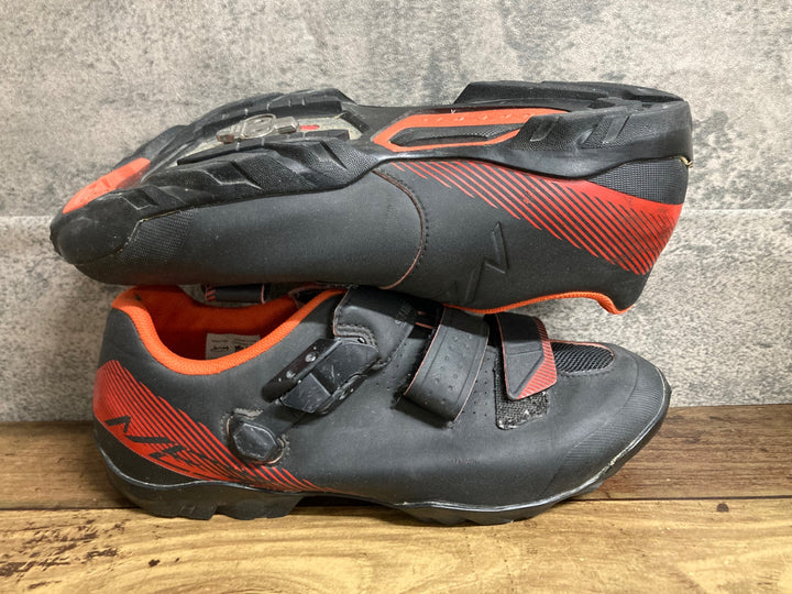 JY084 シマノ SHIMANO ME3 SH-ME300-E ビンディングシューズ EU42 黒赤 2穴