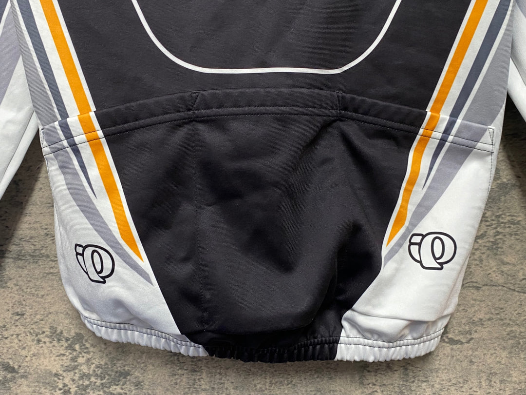 KE986 パールイズミ PEARL iZUMi 長袖 サイクルジャージ 黒 グレー M 裏起毛