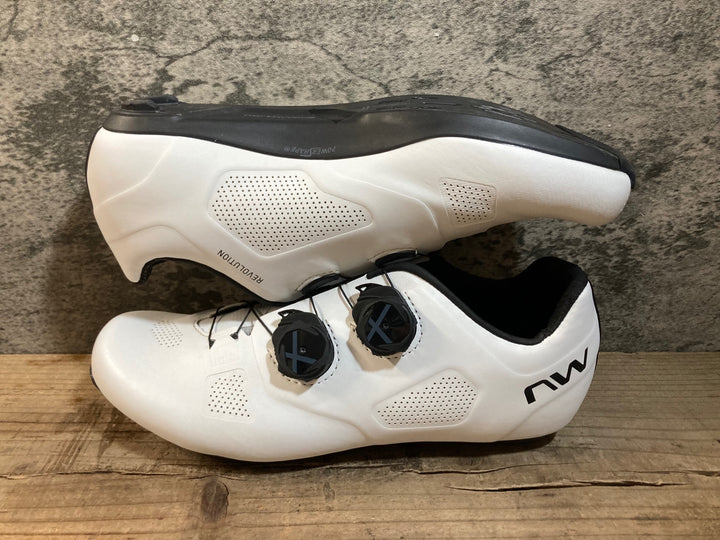 KH148 ノースウェーブ northwave REVOLUTION WIDE ビンディングシューズ SPD-SL EU41 白