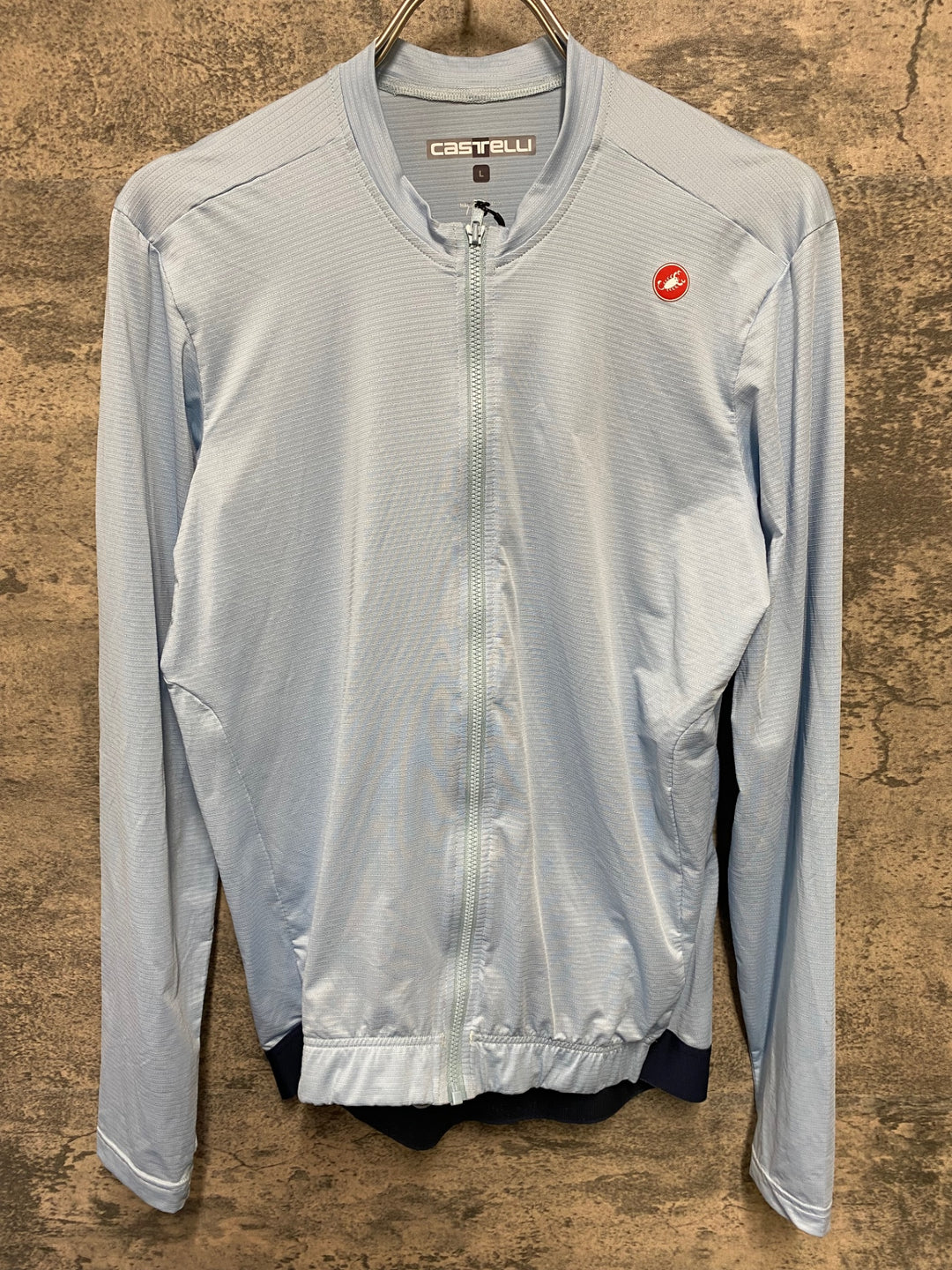 KC013 カステリ CASTELLI 長袖 サイクルジャージ 水色 L
