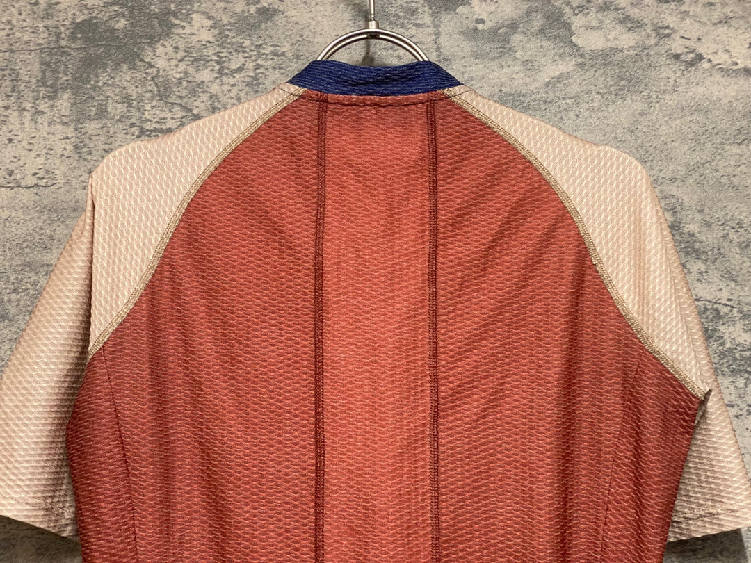 JR929 カフェドシクリステ CAFE DU CYCLISTE Annette 半袖 サイクルジャージ 青 赤 ベージュ XS
