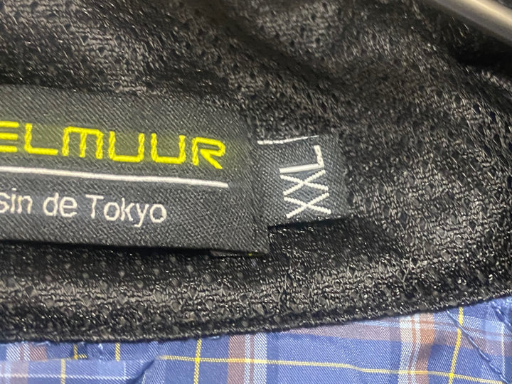 JO539 カペルミュール KAPELMUUR 長袖 ウィンドブレーカー 薄紺 チェック XXL 未使用