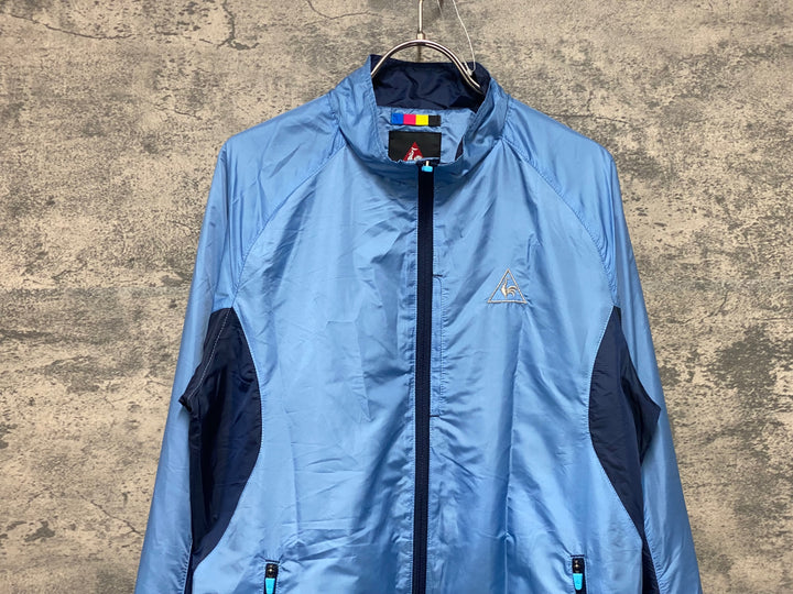 KG089 ルコックスポルティフ le coq sportif 長袖 ウインドブレーカー 青 M