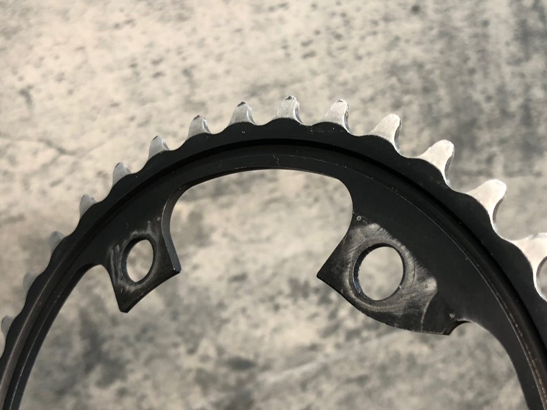 JC022 シマノ SHIMANO アルテグラ ULTEGRA FC-R8000 チェーンリング セット 53-39T ※歯の摩耗大の為ジャンク
