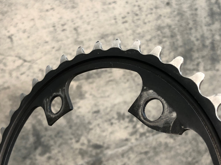 JC022 シマノ SHIMANO アルテグラ ULTEGRA FC-R8000 チェーンリング セット 53-39T ※歯の摩耗大の為ジャンク