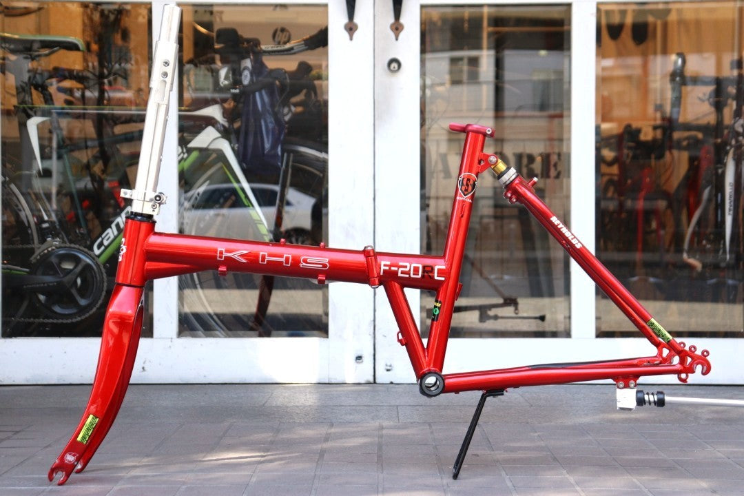 KHS F20-RC 2016モデル クロモリ カーボンフォーク ミニベロ 折り畳み フレームセット 20インチ 【横浜店】