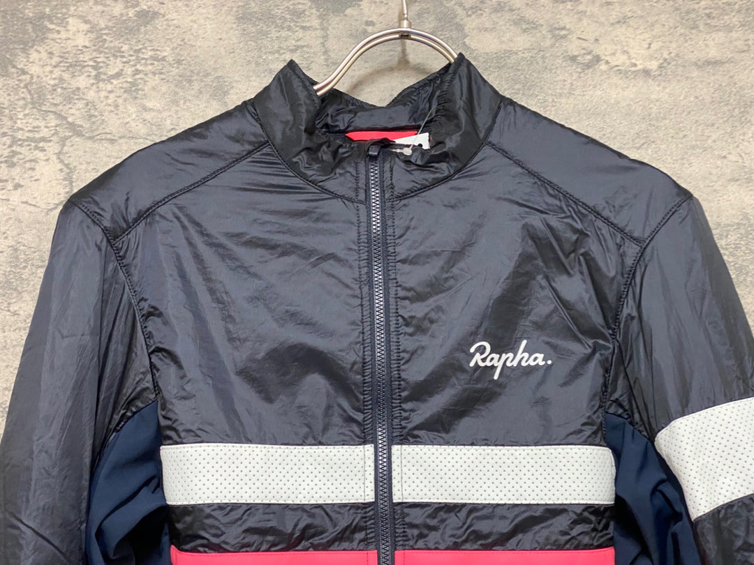 JS270 ラファ Rapha BREVET INSULATED JACKET 長袖 サイクルジャケット 紺 S