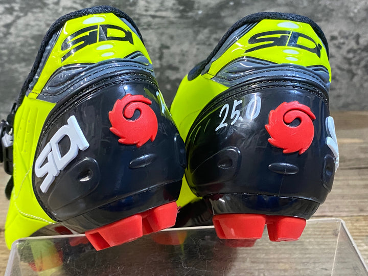 KG411 シディ SIDI TRACE MTB ビンディングシューズ 2穴 蛍光イエロー EU40 ※ペン字あり
