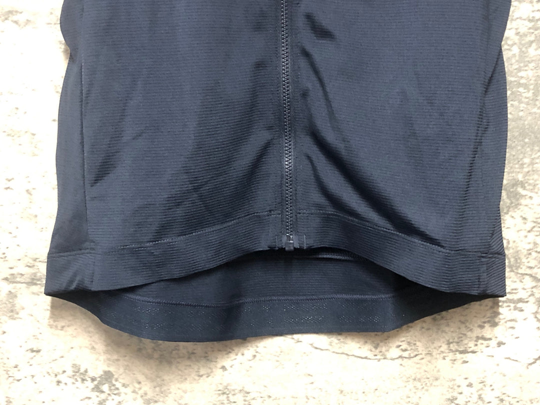 KM128 ラファ Rapha BREVET LIGHTWEIGHT JERSEY 半袖 サイクルジャージ 紺 S