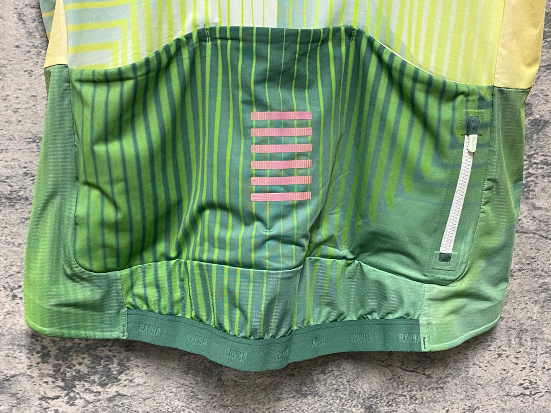 KD125 ラファ Rapha TUNNEL VISION PT JERSEY 半袖 サイクルジャージ 緑 XXL