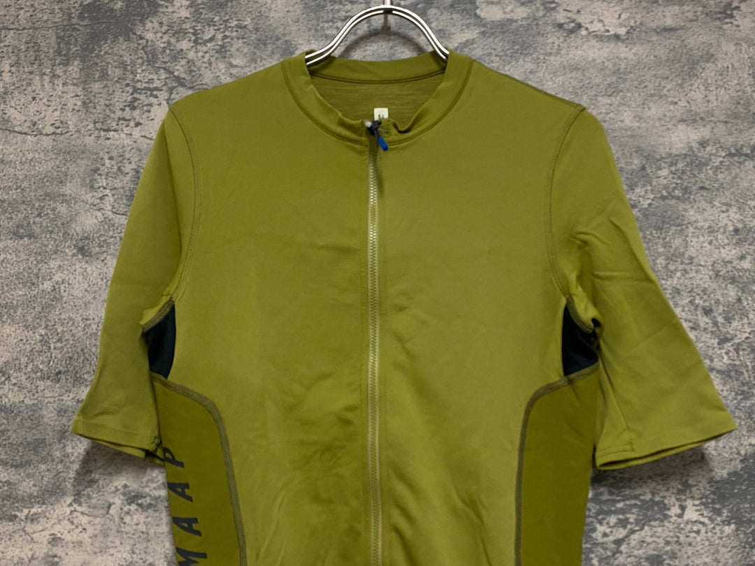 JO702 マープ MAAP ALT ROAD TEAM FIT JERSEY 半袖 サイクルジャージ オリーブ M