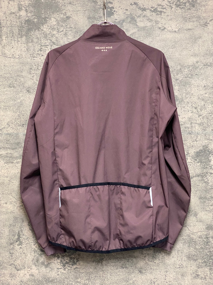 JO059 OSS BIKE WEAR 長袖 ウィンドブレーカー シェルジャケット 茶 M