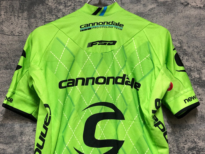 KD666 カステリ CASTELLI 半袖 サイクルジャージ 緑 M CANNONDALE