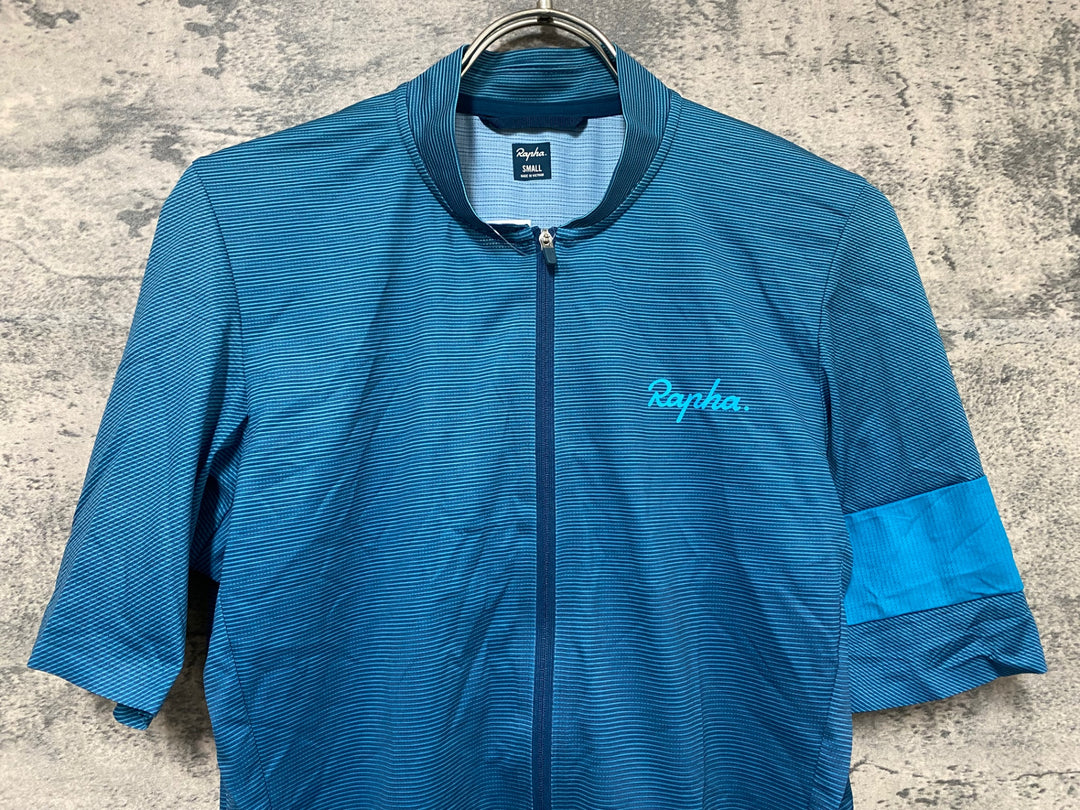 JV243 ラファ Rapha SHORT SLEEVE TRICOLOUR JERSEY 半袖 サイクルジャージ グリーン S