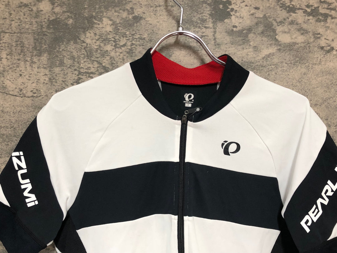 KE810 パールイズミ PEARL iZUMi 半袖 サイクルジャージ 黒 白 M