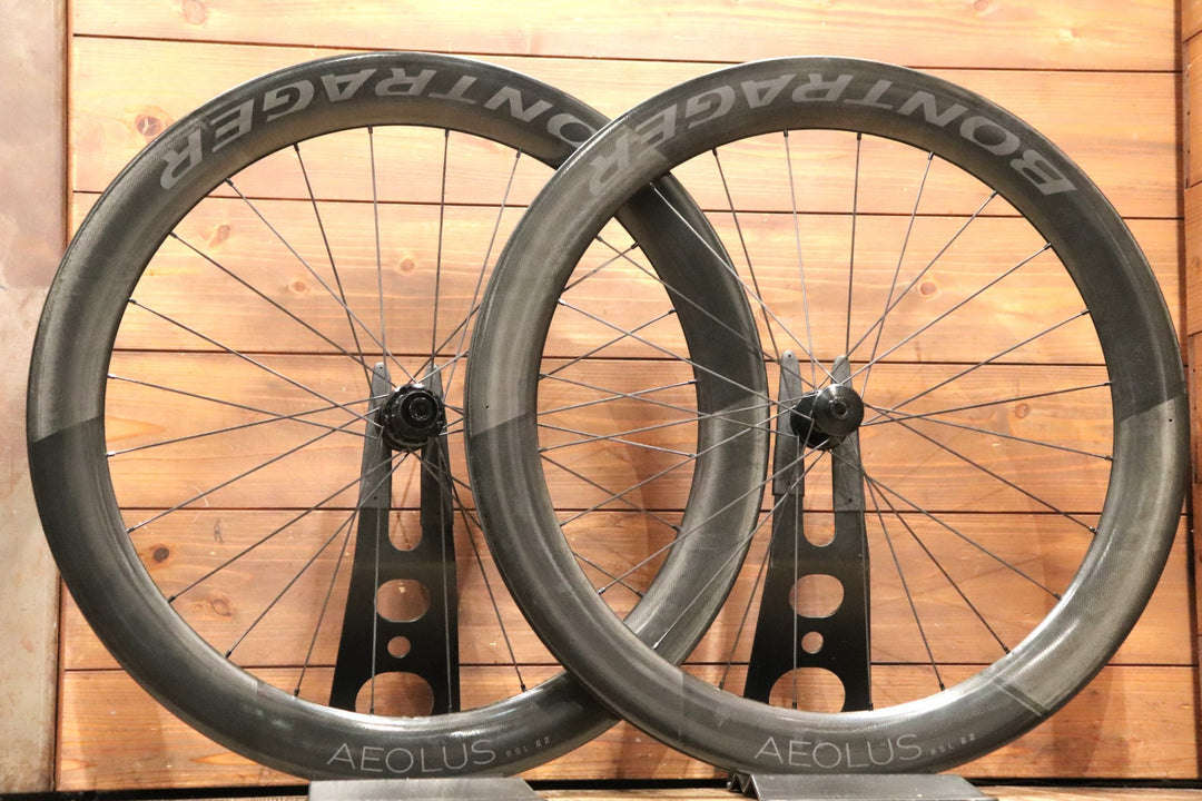 ボントレガー BONTRAGER アイオロス AEOLUS RSL62 カーボン チューブレスレディ ホイールセット シマノ11S/12S 23C 【東京南麻布店】