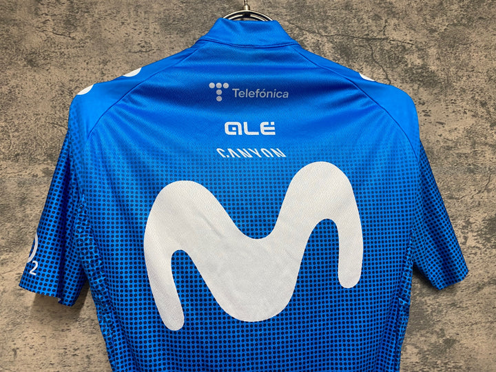 JS483 アレ ALE 半袖 サイクルジャージ 水色 S movistar