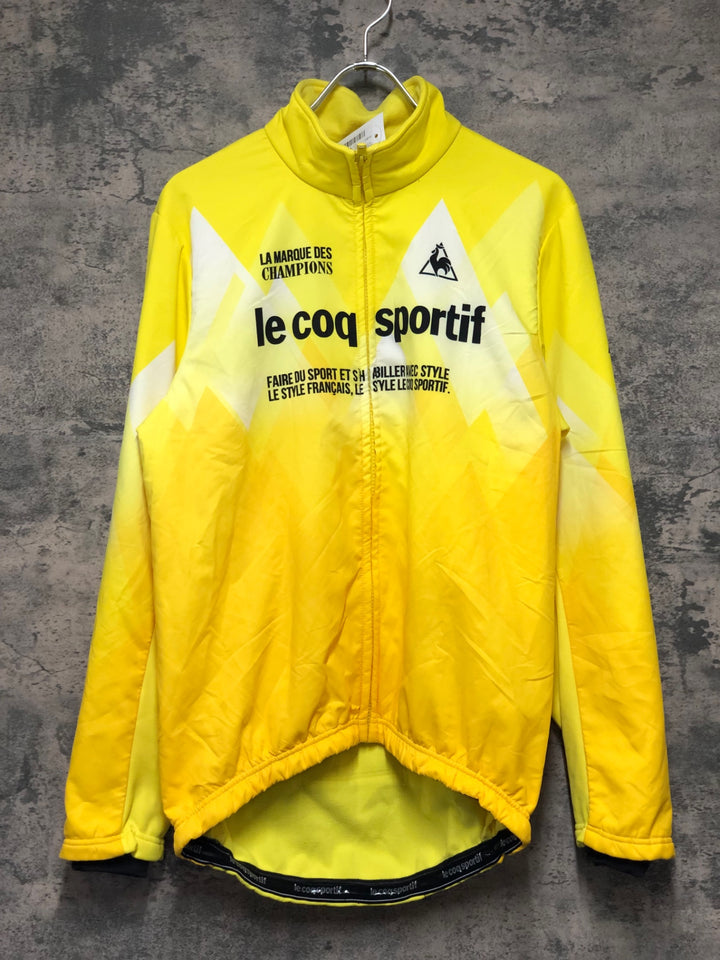 KN787 ルコックスポルティフ le coq sportif 裏起毛 サイクルジャケット 黄 L