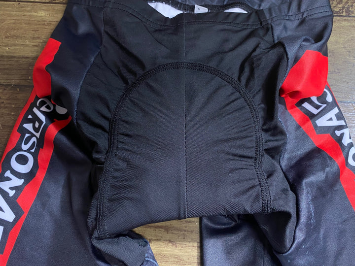 KF467 グッドスマイルレーシング GSR Gear 半袖 サイクルジャージ レーサーパンツ セット 黒 赤 XS 痛ジャージ PeRSONA5