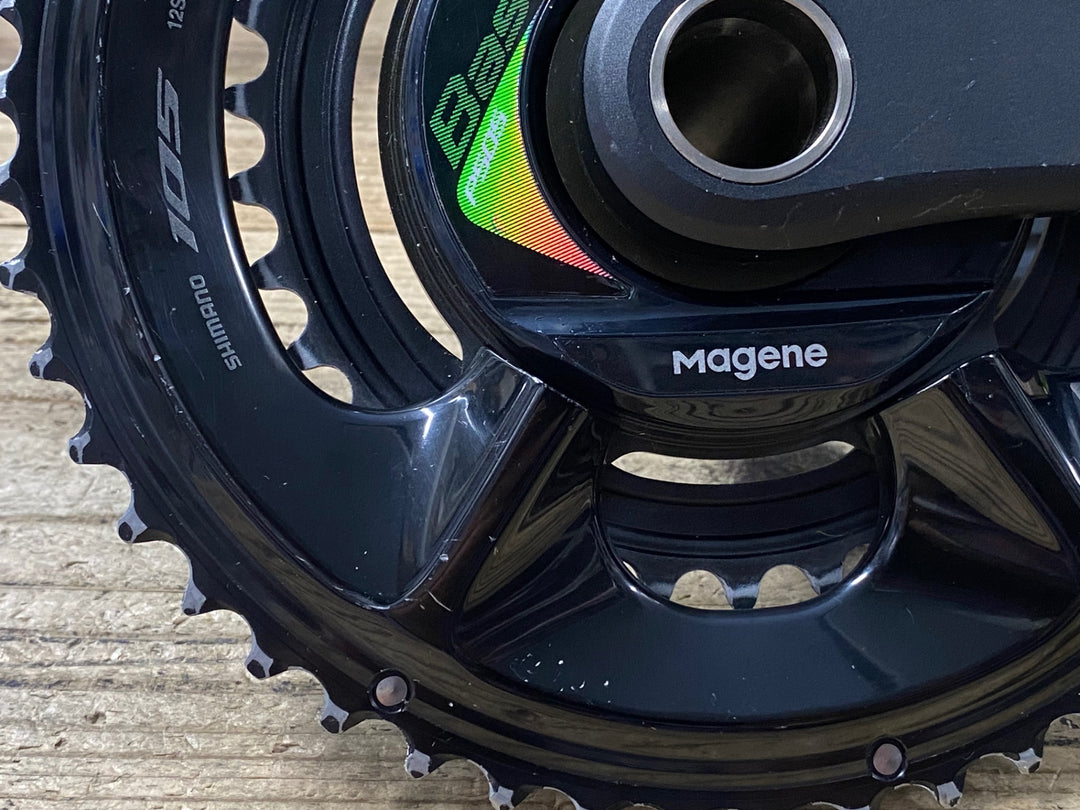 JX688 マージーン Magene PES P505 M11L BASE パワーメーター クランクセット 12S 170mmFC-R7100 チェーンリング 50/34T 動作確認済 ※充電ケーブル欠品