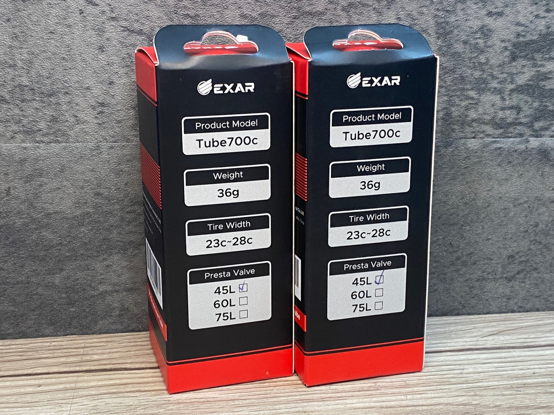 JB420 EXAR TPUチューブ 700x23-28c 45mm 2本セット 未使用