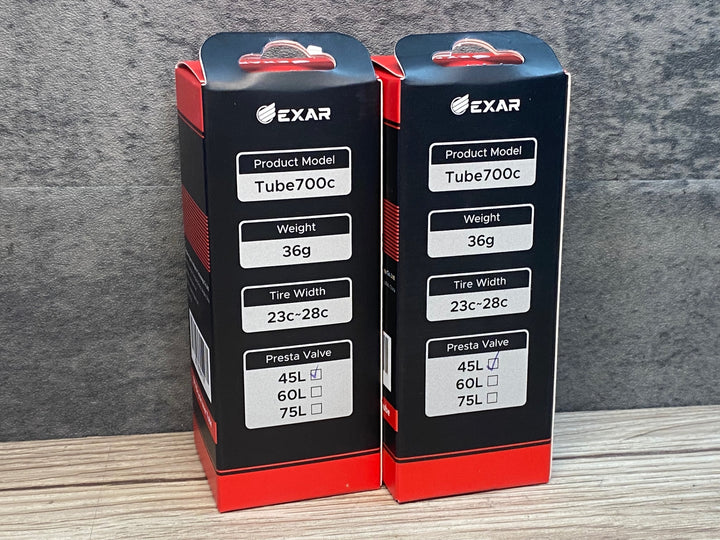JB420 EXAR TPUチューブ 700x23-28c 45mm 2本セット 未使用