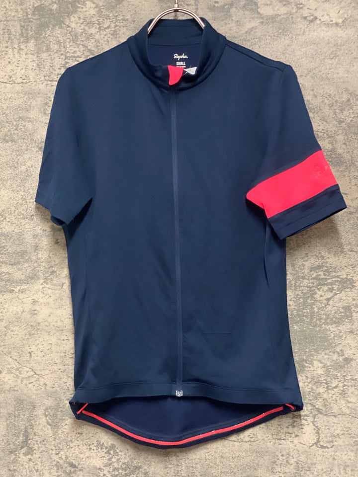 KH915 ラファ Rapha SS CLASSIC JERSEY Ⅱ 半袖 サイクルジャージ 濃紺 S