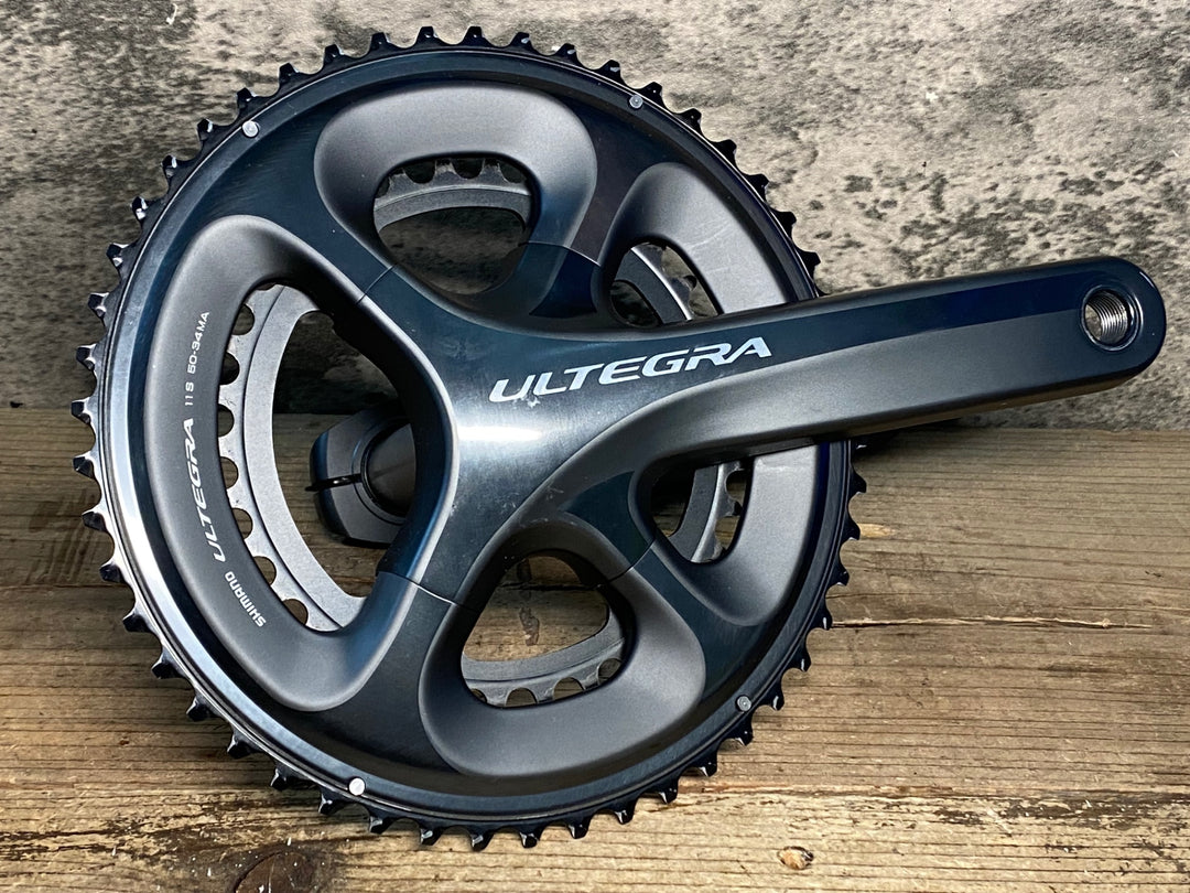 JM348 シマノ SHIMANO アルテグラ ULTEGRA FC-6800 クランクセット 165mm 50/34T 刻印LH ※リコール対象外