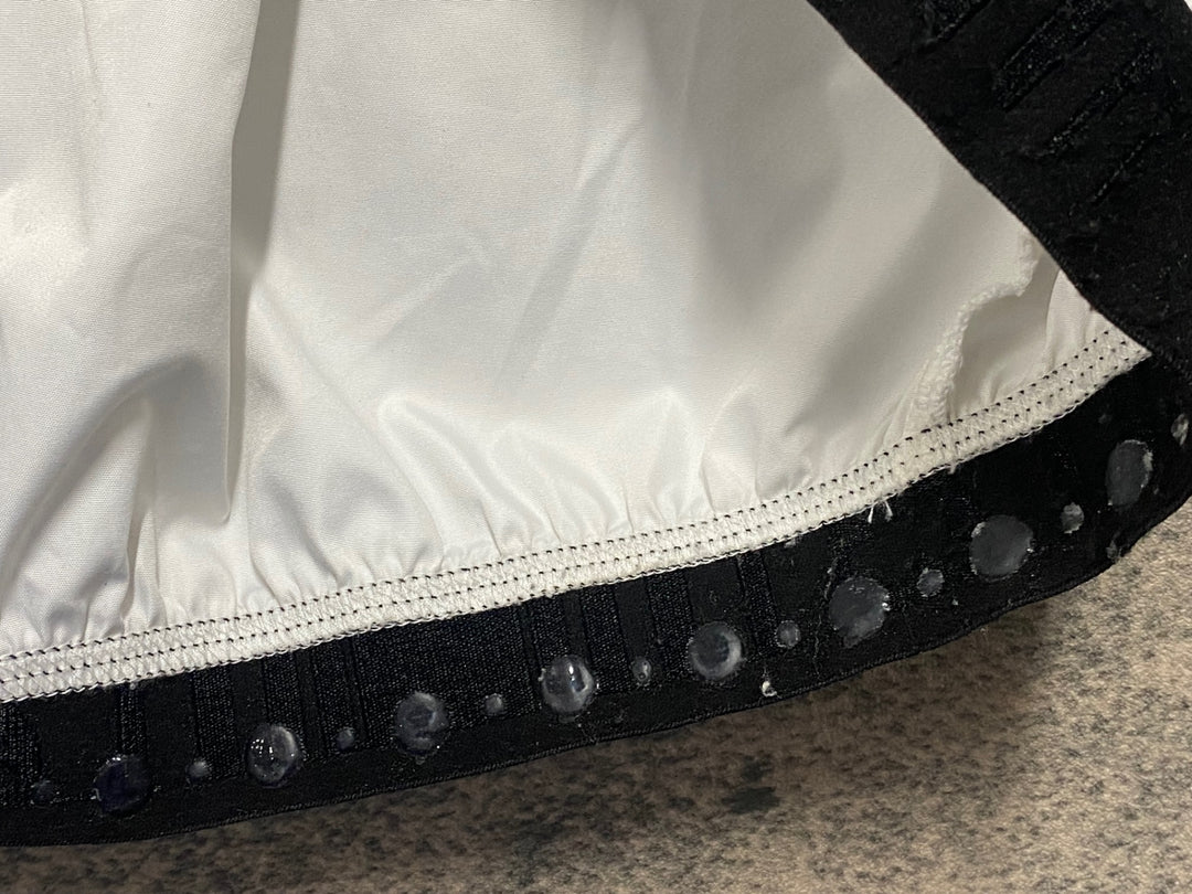 JV136 アソス ASSOS HYBRO V2 長袖 ウインドブレイカー 白 XL ※スレ