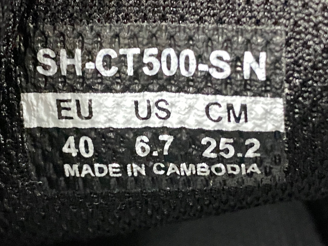 KE462 シマノ SHIMANO SH-CT500-S N ビンディングシューズ 紺 2穴 EU40
