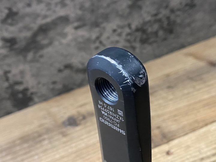 JY713 シマノ SHIMANO デュラエース DURA-ACE FC-7950 クランクセット 167.5mm