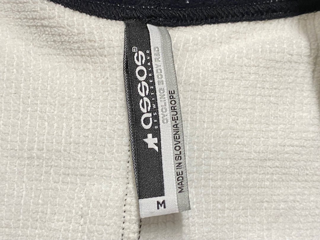 JQ218 アソス assos AIR BLOCK 851 winter plus 長袖サイクルジャケット 白黒 M 裏起毛