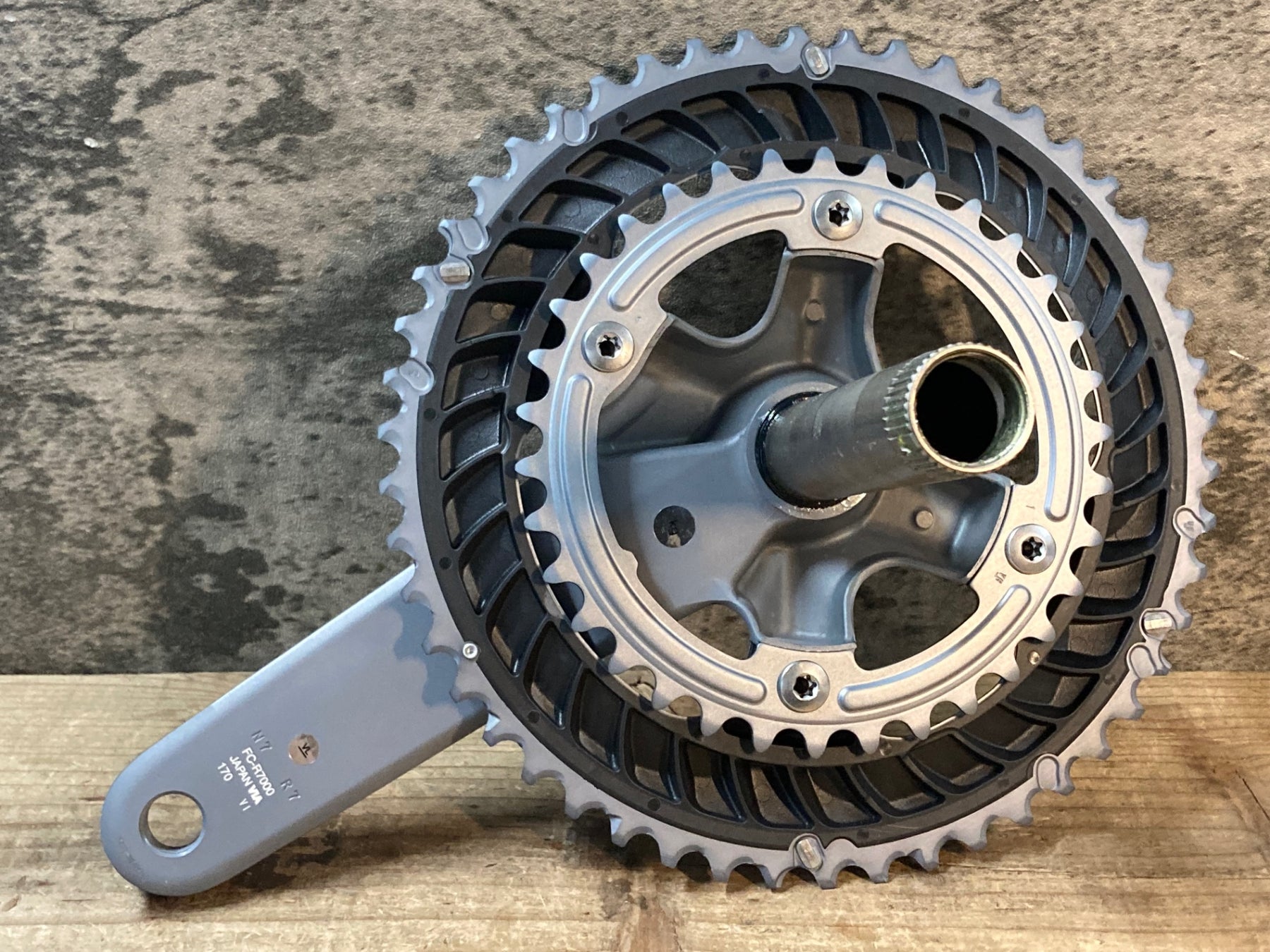 JW918 シマノ SHIMANO 105 FC-R7000 クランクセット シルバー 50/34T