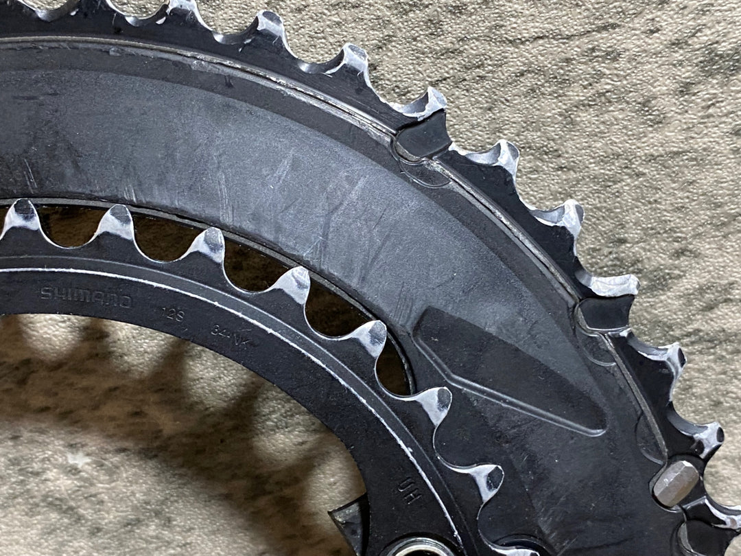 KK461 シマノ SHIMANO アルテグラ ULTEGRA FC-R8100 チェーンリング セット 50/34T ※摩耗大のためジャンク