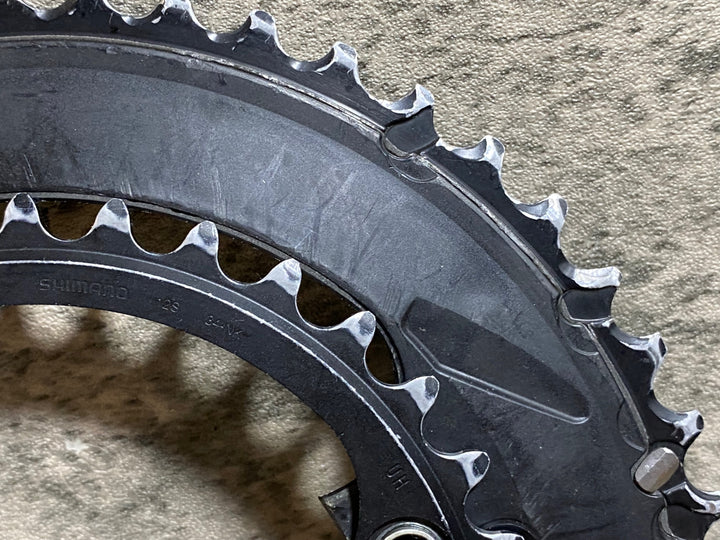 KK461 シマノ SHIMANO アルテグラ ULTEGRA FC-R8100 チェーンリング セット 50/34T ※摩耗大のためジャンク