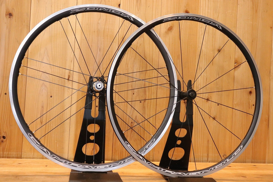カンパニョーロ CAMPAGNOLO ゾンダ ZONDA アルミ クリンチャー ホイールセット シマノ 11S/12S 【芦屋店】