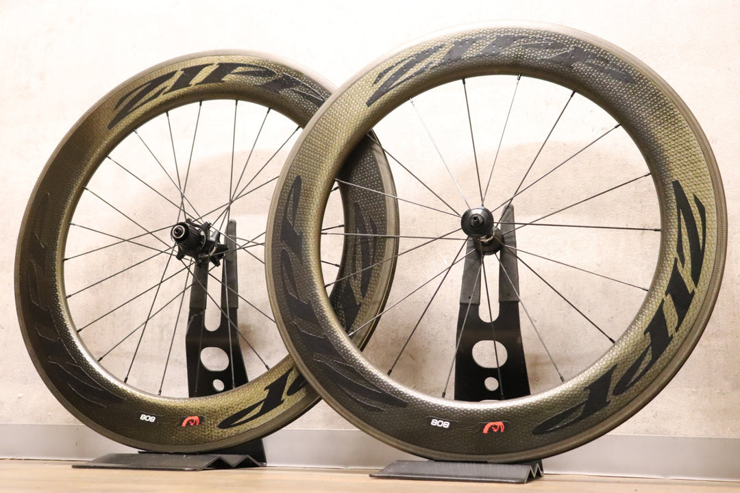 ジップ ZIPP 808 ファイアクレスト Firecrest カーボン クリンチャー ホイールセット シマノ12/11S 【さいたま浦和店】