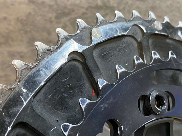 JN569 ローター ROTOR 3D クランクセット 24mmシャフト 170mm QRINGS 52/36 JAPANチェーンリング
