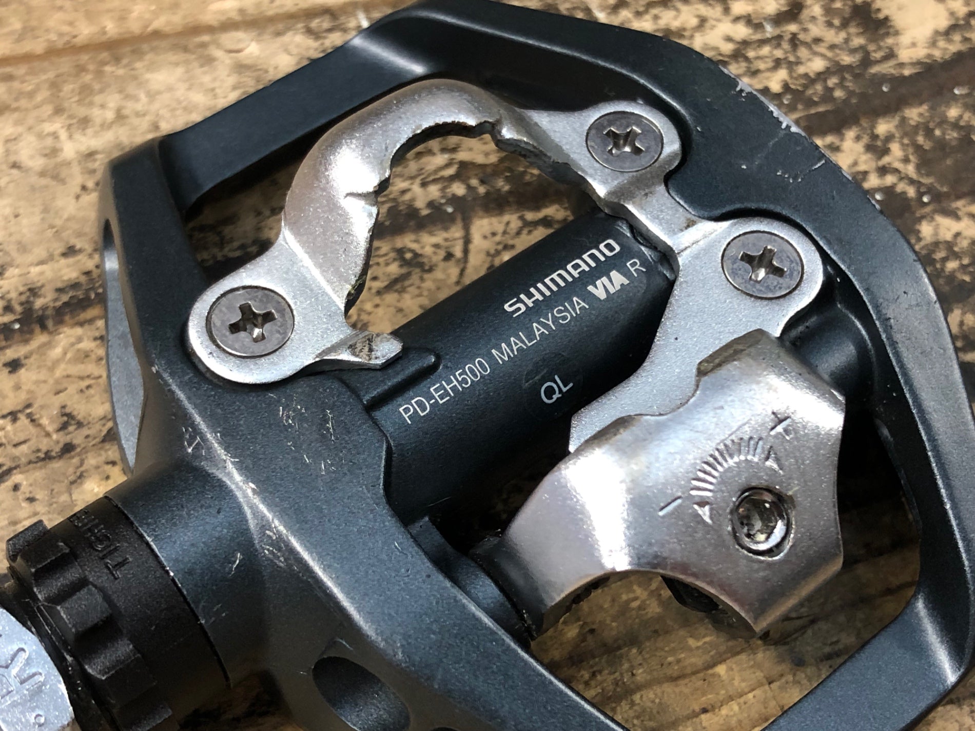 JU024 シマノ SHIMANO PD-EH500 ビンディングペダル 片面フラット SPD