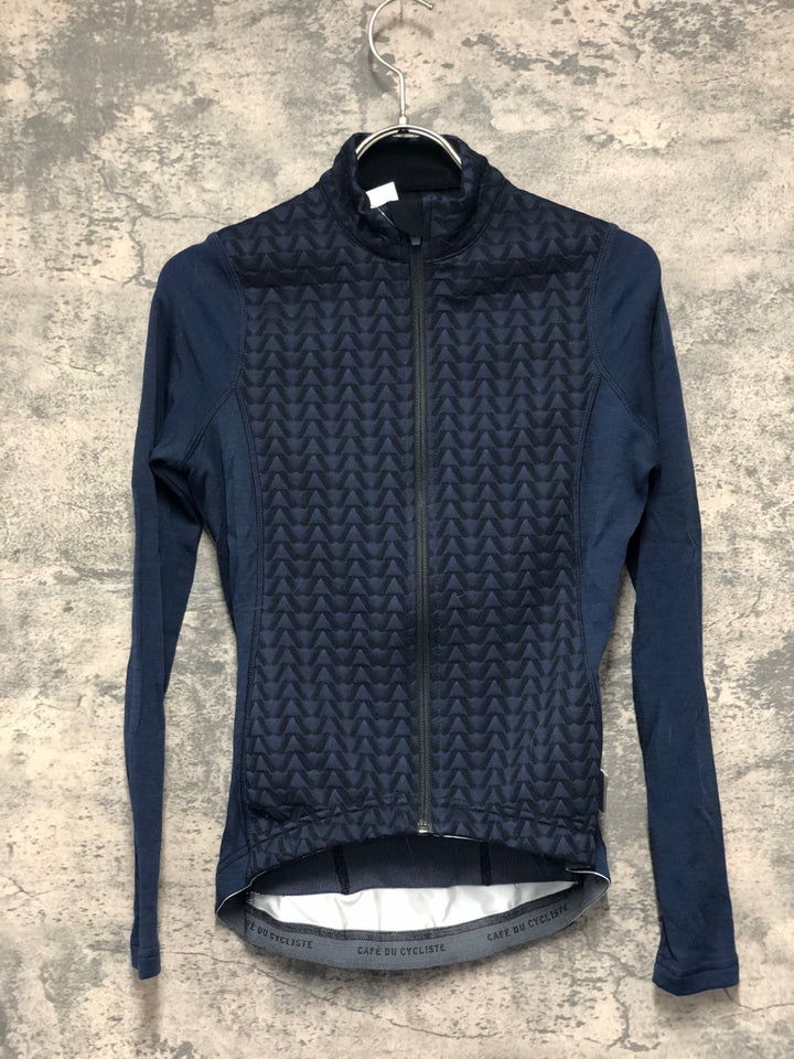 JE016 カフェドゥシクリステ CAFE DU CYCLISTE AUDAX IRMA 長袖 サイクルジャージ XS ブラック