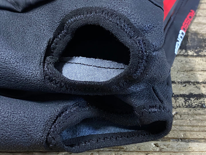JT063 カステリ CASTELLI ROSSO CORSA シューズカバー 黒 L 裏起毛 汚れ
