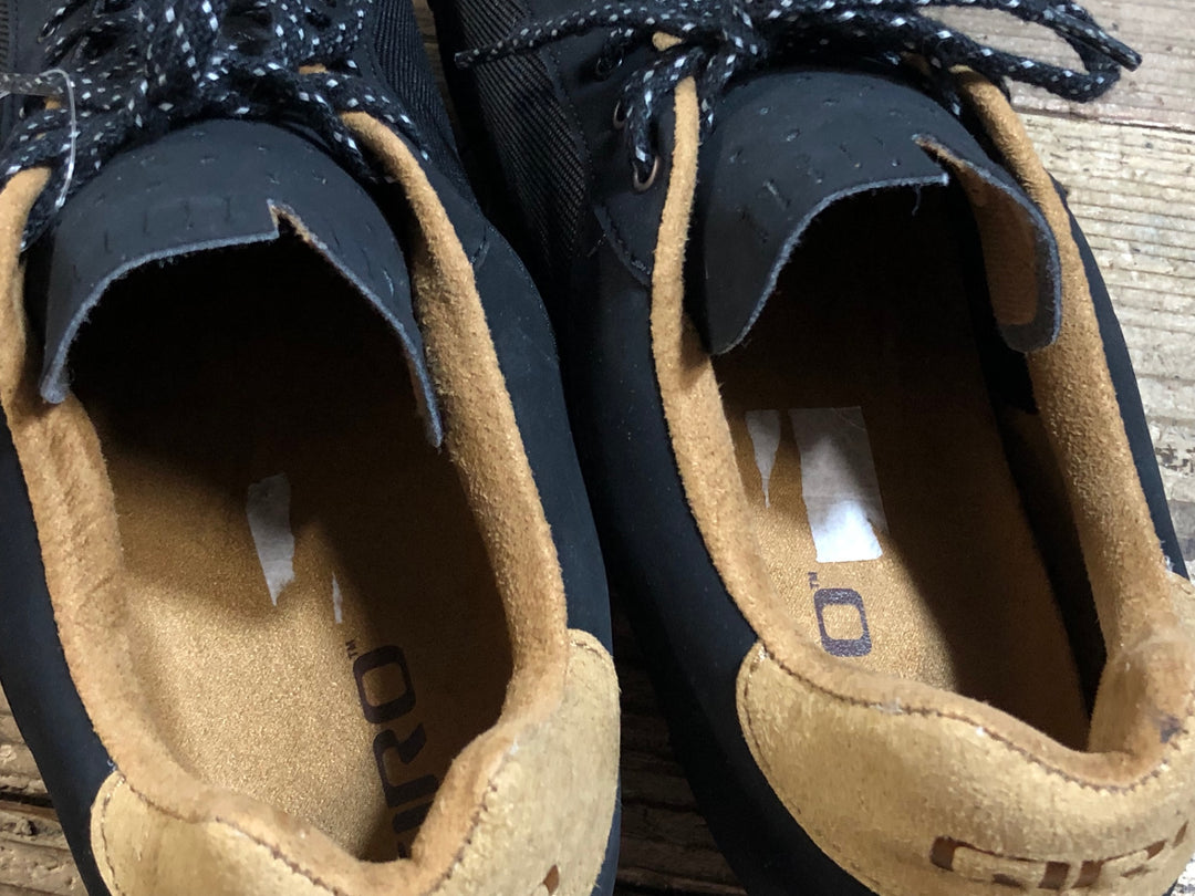 JX478 ジロ GIRO REPUBLIC ビンディングシューズ 2穴 レース 黒 茶 EU45