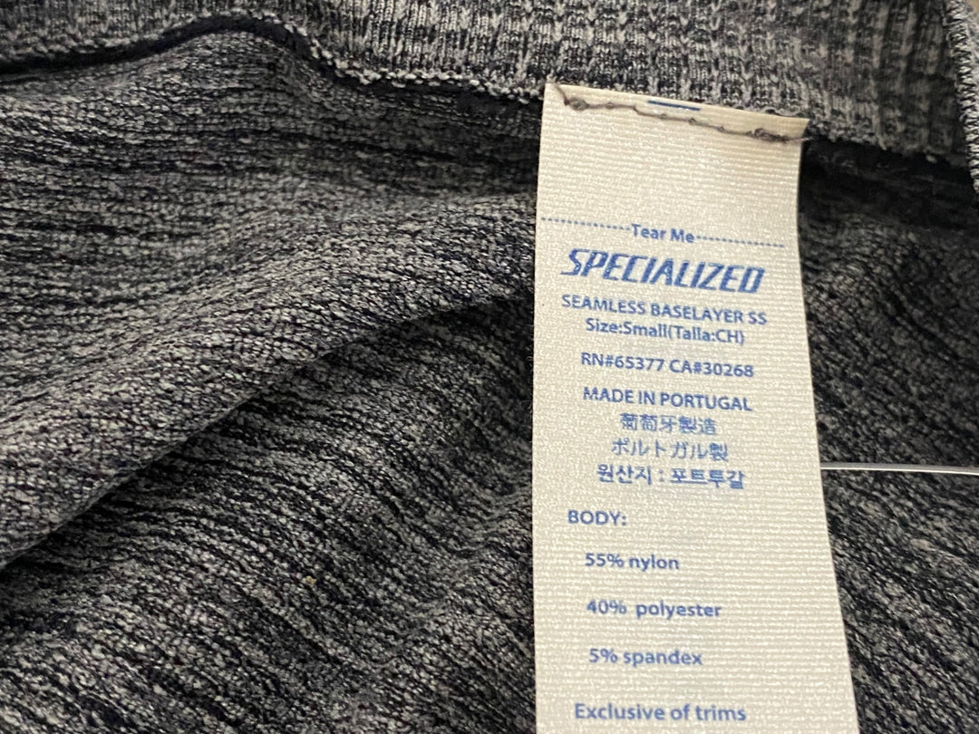 JV696 スペシャライズド SPECIALIZED SEAMLESS BASELAYER SS 半袖 ベースレイヤー グレー S