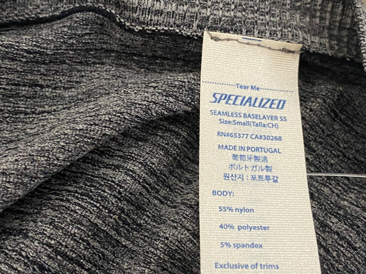 JV696 スペシャライズド SPECIALIZED SEAMLESS BASELAYER SS 半袖 ベースレイヤー グレー S