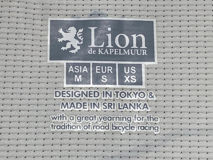 JT116 リオンドカペルミュール Lion de KAPELMUUR 半袖 サイクルジャージ 白 ASIA M