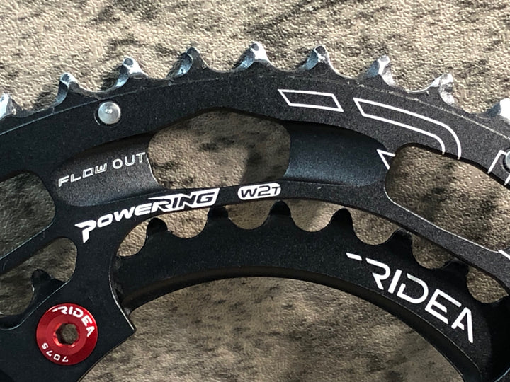 JK959 ライデア RIDEA POWERRING R491 楕円 チェーンリング 50/34T 4H BCD110