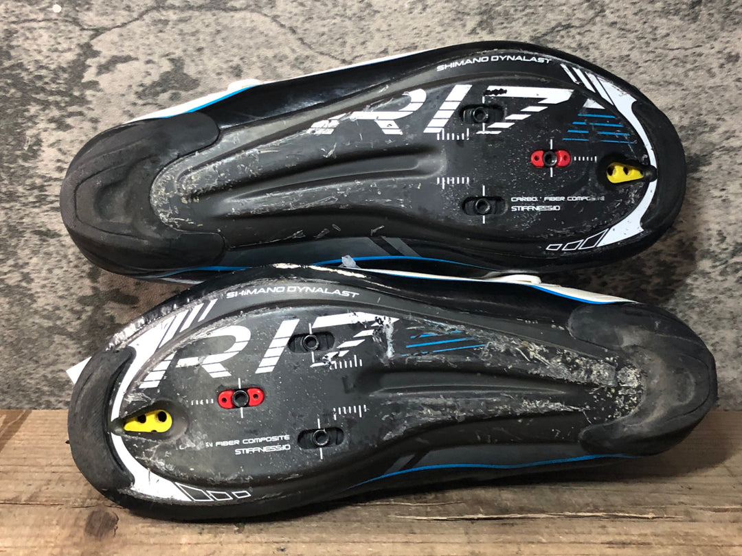 JO685 シマノ SHIMANO R171 SH-R171WE ビンディングシューズ 3穴 白 EU41.5 ※日焼け劣化