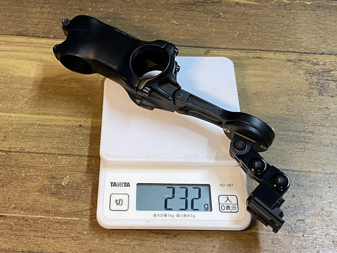 JS879 ジップ ZIPP SERVICE COURSE SL アルミ ステム 黒 70mm Φ31.8 ±17° マウント付 GARMIN/CATEYE