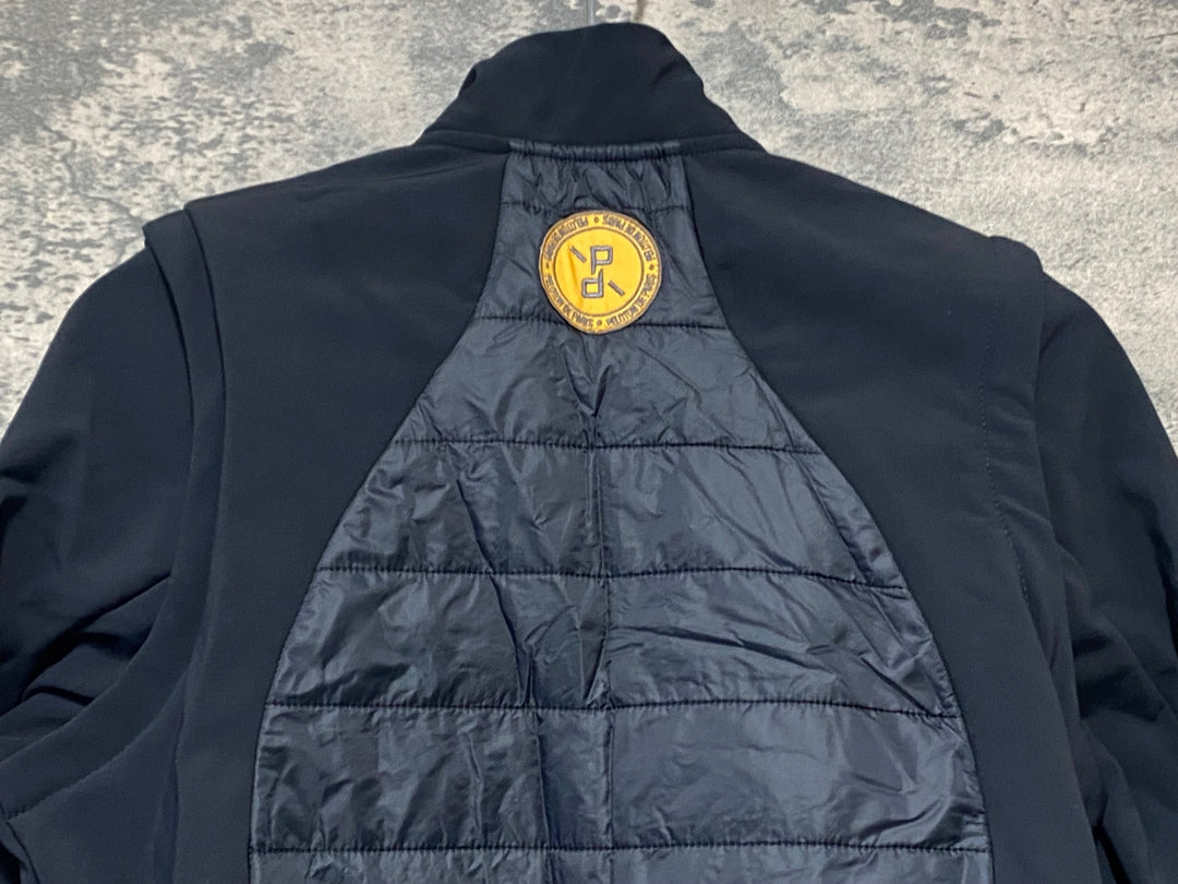 JW757 プロトンドパリ PELOTON DE PARIS Atlas Puffy Jacket /Gilet 長袖 サイクルジャケット 黒 S 裏起毛