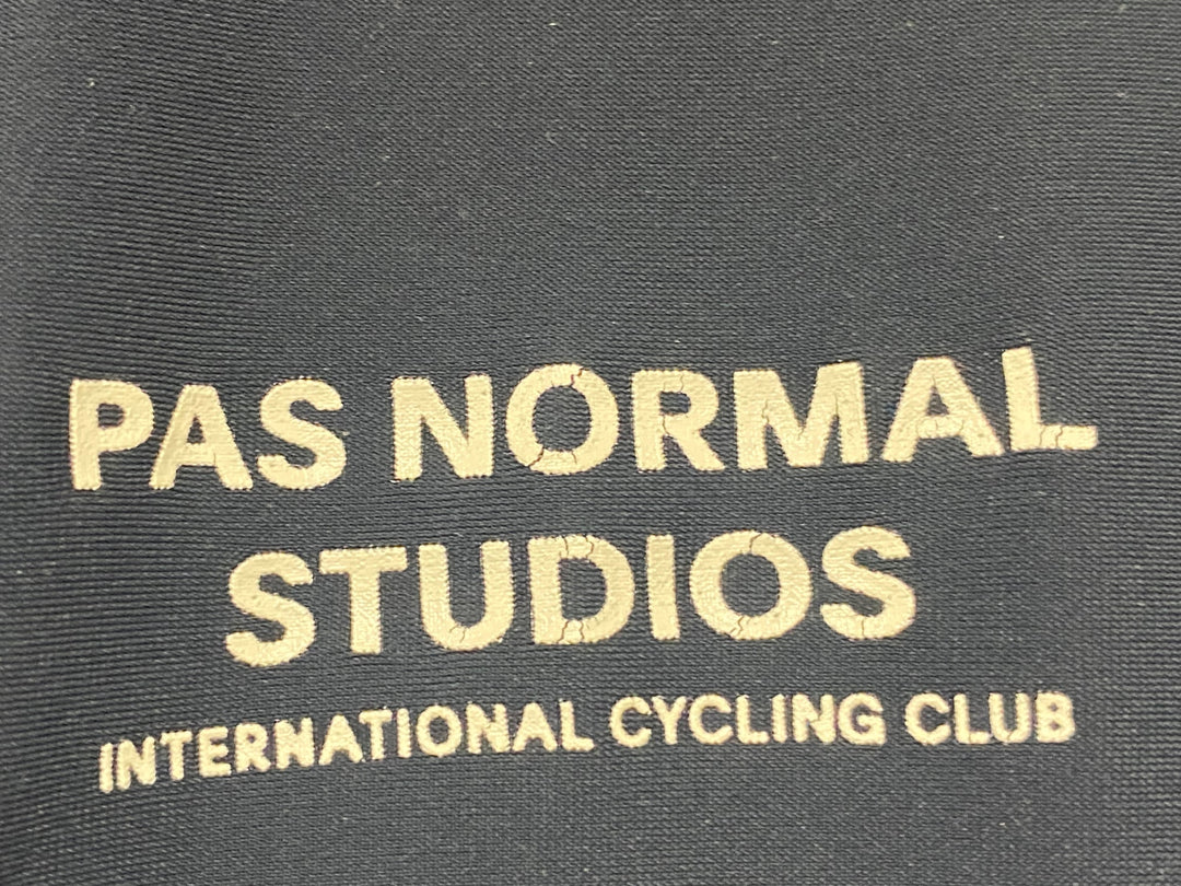 KK077 パスノーマルスタジオ PAS NORMAL STUDIOS 長袖 サイクルジャージ 紺 S 裏起毛